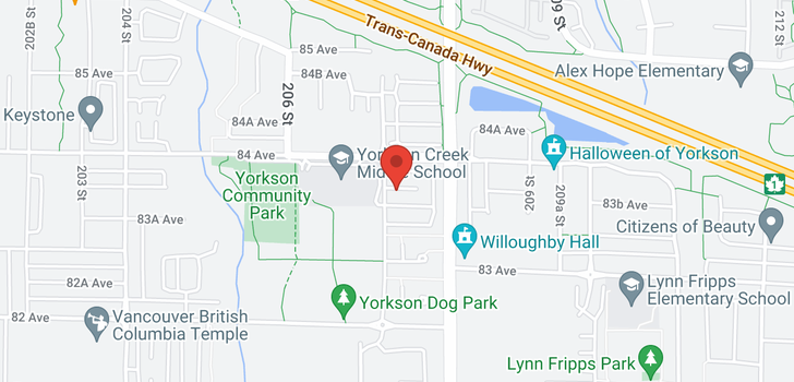 map of 121 20738 84 AVENUE